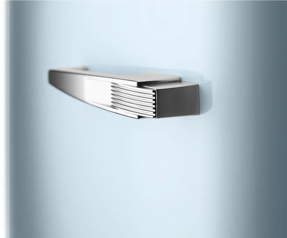 SMEG FAB28LPB6 Отдельностоящий однодверный холодильник, стиль 50-х годов, 60 см, пастельный голубой,