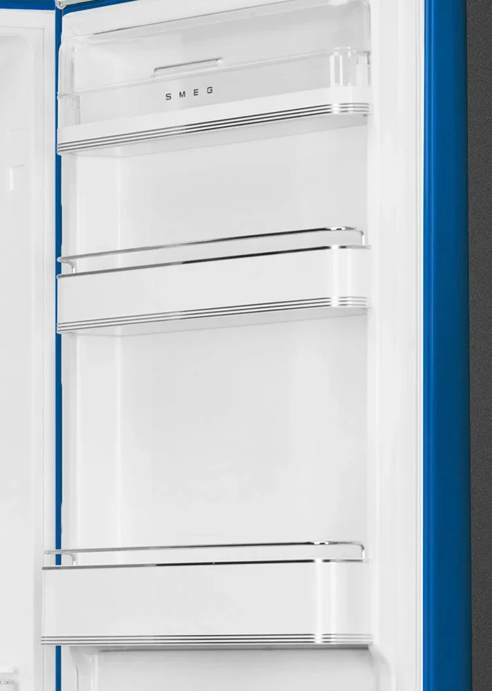 SMEG FAB32RBE6 Отдельностоящий двухдверный холодильник, стиль 50-х годов, 60 см, синий , No-frost, п