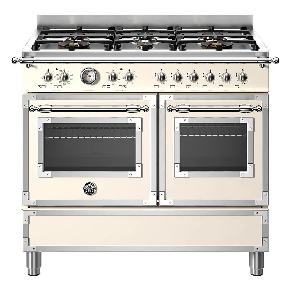 Варочный центр 100 см, 6 газовых конфорок и два шкафа HER106L2EAVT