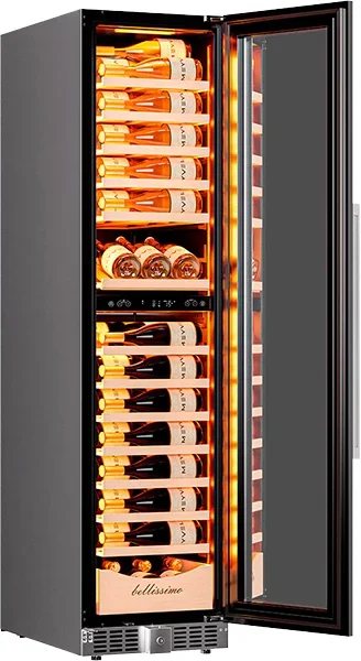 Винный шкаф компрессорный в нишу MEYVEL MV106-KST2 (Slim)