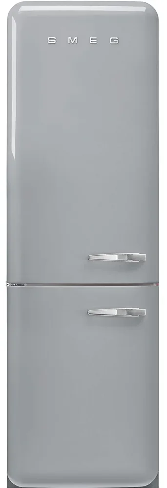SMEG FAB32LSV6 Отдельностоящий двухдверный холодильник, стиль 50-х годов, 60 см, серебристый, No-fro